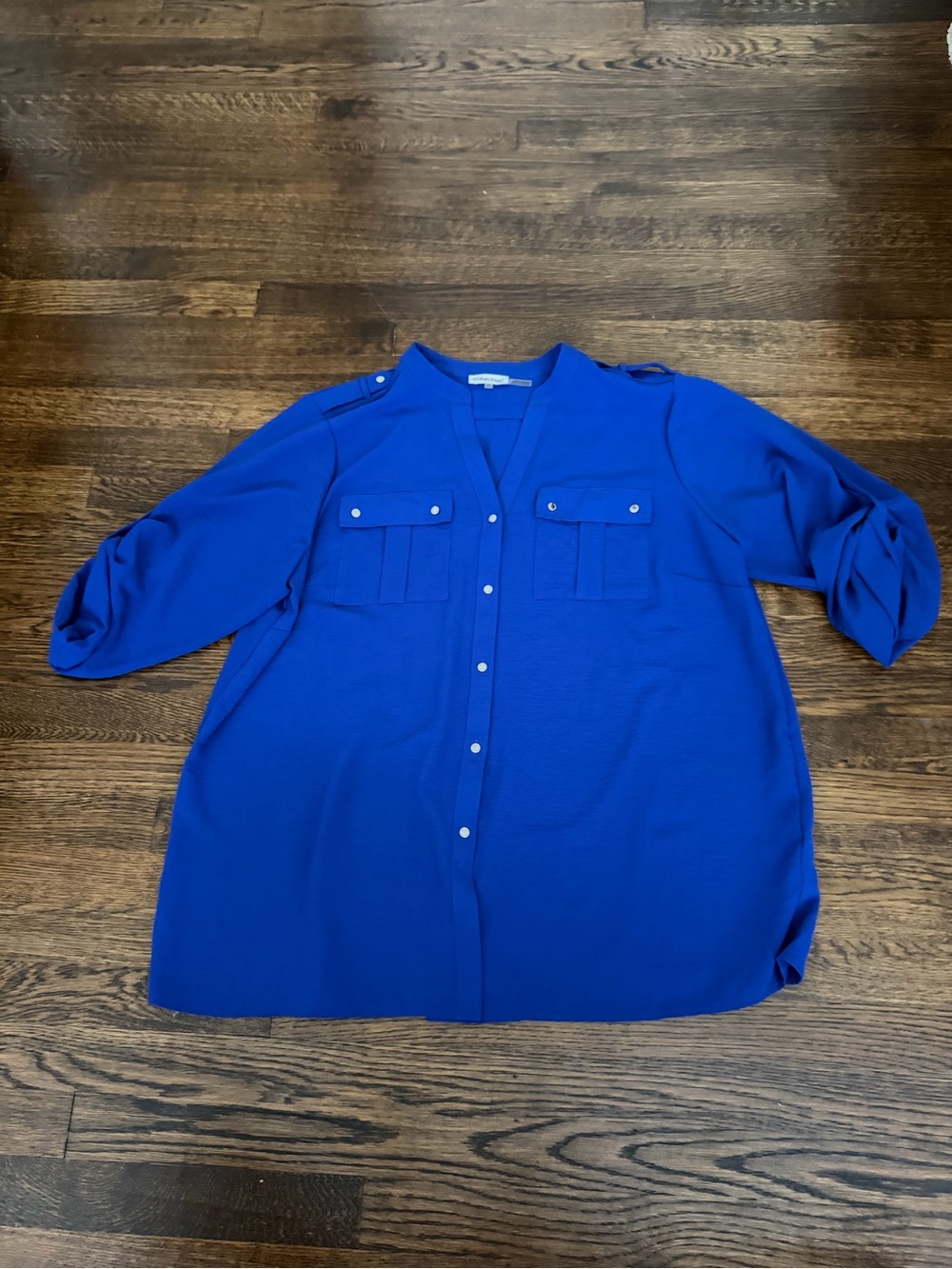 Calvin Klein Cobalt Blue Blouse